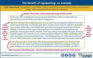 Image result for Signposting Essay Examples