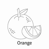 Image result for Orange Wedge Coloring Page