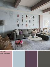 Image result for dusty rose living room