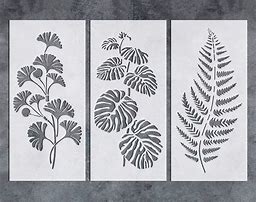 Image result for Leaf Stencil Art