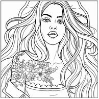 Image result for Girl Coloring Clip Art