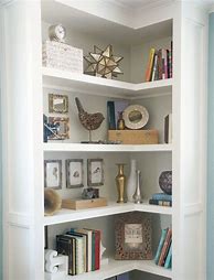 Image result for Corner Curved Bookcase