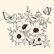 Image result for Hand Drawn Flower Bouquet