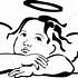 Image result for Angel Outline Black and White