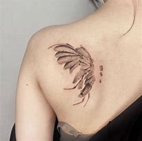 Image result for Double Exposure Angel Wings Tattoo