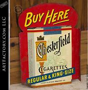 Image result for Vintage Chesterfield Cigarette Sign