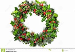 Image result for Christmas Holly Wreath Clip Art