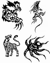 Image result for Tribal Animal Tattoo Drawings