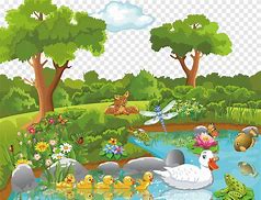 Image result for Nature Black and White Cartoon