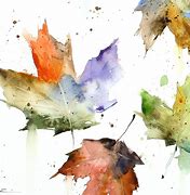 Image result for Individual Watercolor Leaf