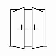 Image result for Glass Double Doors Clip Art