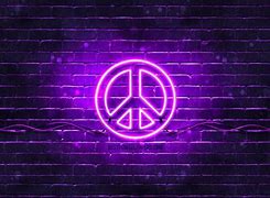 Image result for Purple Neon Peace Signs