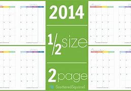 Image result for Half Page Monthly Calendar Printable