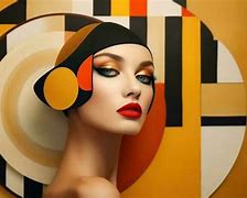 Image result for Palm Tree Art Deco Line