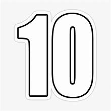 Image result for White Number 10