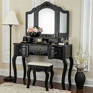 Image result for Lighted Makeup Vanity Table Set