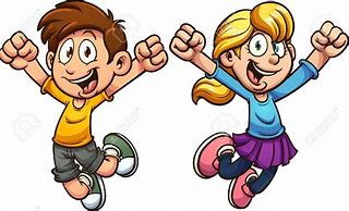 Image result for Clip Art of Children Happily Jumping