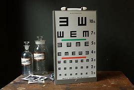 Image result for Vintage Eye Chart