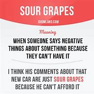 Image result for Sour Grapes Expression