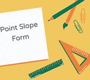 Image result for Point-Slope Form Example Problems