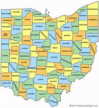 Image result for ohio county maps printable