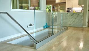 Image result for Steel Glass Railing