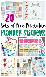 Image result for stickers to print for planner