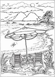 Image result for Beach Scene Coloring Pages Printable