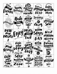 Image result for Black and White Free Printable Planner Stickers