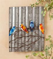 Image result for Metal Bird Wall Art Colorful