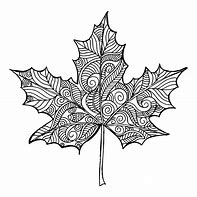 Image result for Autumn Leaf Black and White