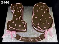 Image result for 18 Birthday Cake Design