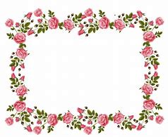 Image result for Black and White Rose Border Clip Art Free