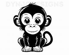 Image result for Cute Monkey Outline Clip Art