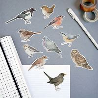 Image result for Watercolour Birds Stickers