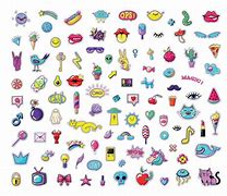 Image result for Bright Colored Stickers Graphic Design