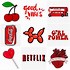 Image result for Print Stickers Red