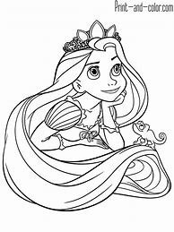 Image result for Rapunzel Black and White Coloring Pages