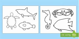 Image result for Cut Out Sea Creatures