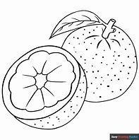 Image result for Orange Wedge Coloring Page