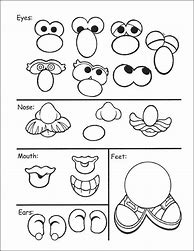 Image result for Mr Potato Head Face Template