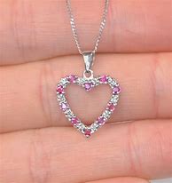 Image result for 14K White Gold Heart Necklace