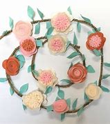 Image result for How to Make a Felt Flower Garland