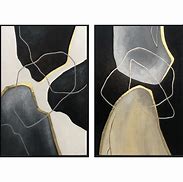 Image result for Black White Abstract Painting