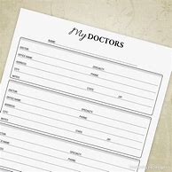 Image result for List of Doctors Template