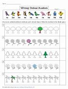 Image result for Ordinal Numbers Worksheets for Preschool