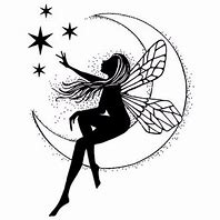 Image result for Moon Fairy Silhouette Tattoo