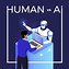 Image result for AI vs Human Vector