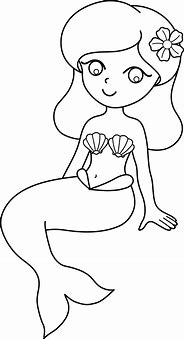 Image result for Mermaid Coloring Sheets