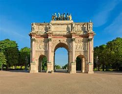 Image result for Arc De Triomphe Du Carrousel and the Louvre Pyramid Paris France